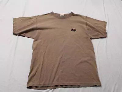 No Fear Men's Vintage Embroidered Logo Short Sleeve T-Shirt DP3 Brown Medium • $35.99