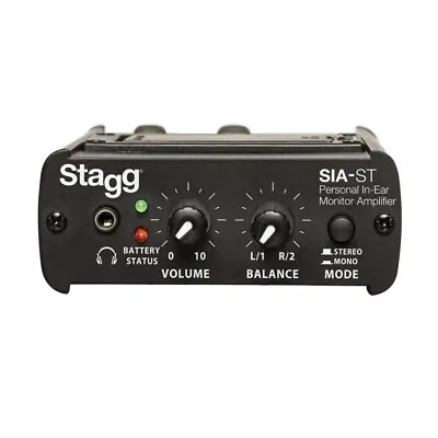 Stagg SIA-ST Personal In-Ear Monitor Amplifier Professional Live Studio • $59.95
