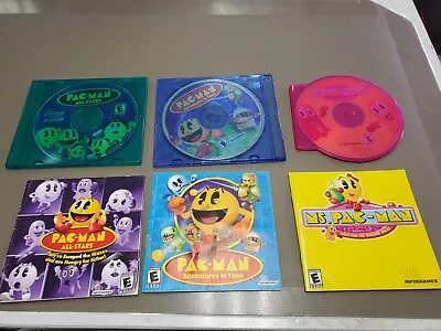 Pac-Man All-Stars/Adventures In Time/Ms. Pacman Golden Maze Infogrames PC Lot • $22