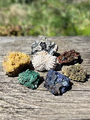 Small Mineral Specimens Lot- Azurite Malachite Epidote Adamite & More • $20.95