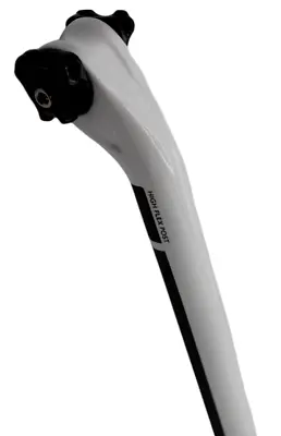 Haibike UD Carbon Seat Post 1 1/16in Ø Length 11 13/16in White/Black 0 25/32in • $81.85