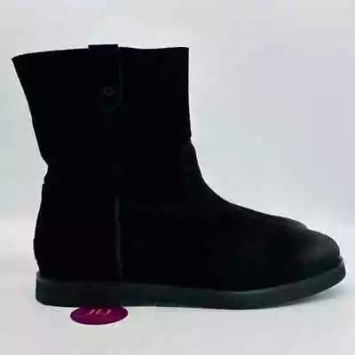 UGG Women's Josefene Black Suede Pull On Slouchy Ankle  Boots 1130527 Size 9 • £54.05