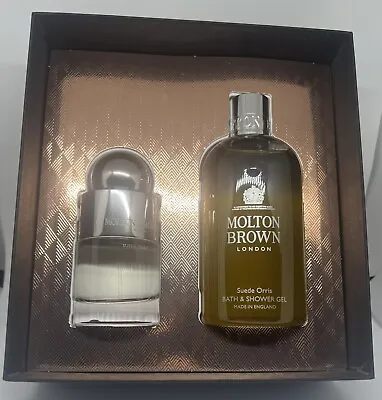 MOLTON BROWN London 2 Pc Set Suede Orris Bath & Shower Gel 10 Fl Oz & Eau De Toi • $49