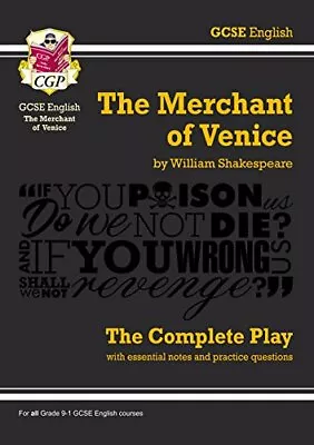 Grade 9-1 GCSE English The Merchant Of Venice - The Complete Play (CGP GCSE Eng • £2.88