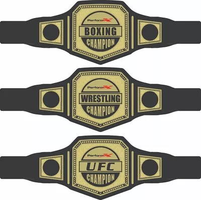 WWE UFC BOXING World Championship BRASS Title Real Leather Belt Adult Size • $195