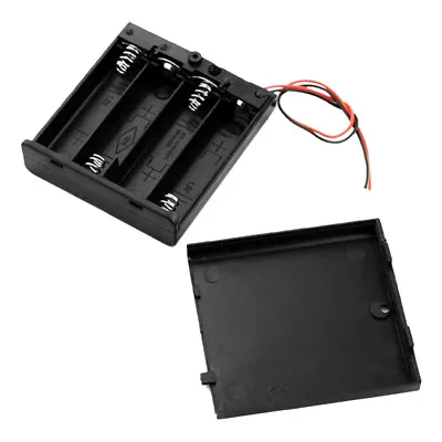 £2.35 • Buy 4slot AA Battery Holder With On/Off Switch 6V Battery Holder With Fly Leads
