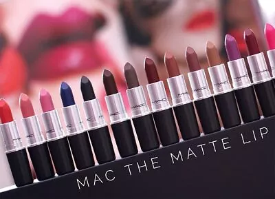 MAC Lipstick 10 Beautiful Shades For All Skintones -Full Size 3g- Long Wearing • £11.99