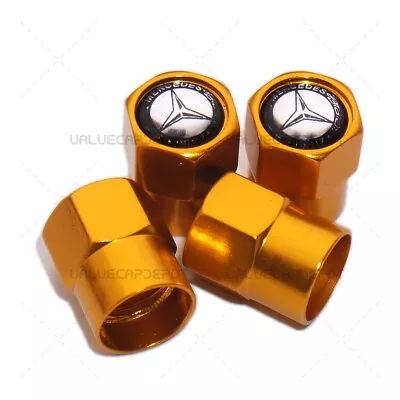 4pcs Hex Fit Mercedes-Benz Car Wheels Tire Air Valve Caps Stem Dust Cover Decor • $7.99