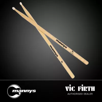 Vic Firth Nova 7A Nylon Tip Drumsticks W/ Mannys Logo • $17