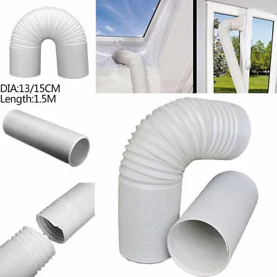 1.5-3M Flexible Exhaust Hose Tube Pipe For Portable Air Conditioner Vent Duct • $25.96