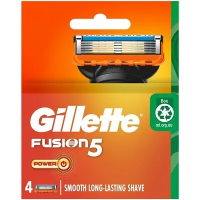 Gillette Fusion5 Power Razor Blades New Single 4 Pack Made In Germany • $14.25