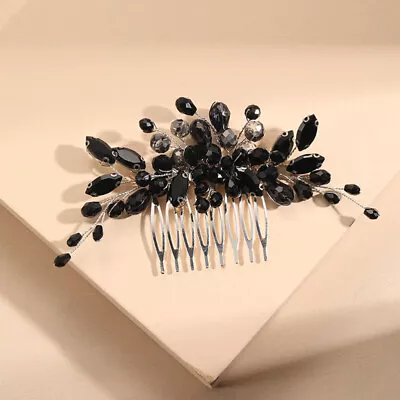  Rhinestone Hair Comb For Women Wedding Accessories Brides The Flowers • £8.59