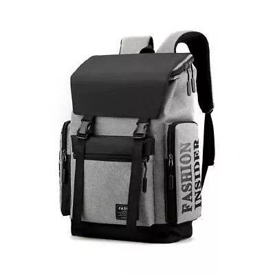 Oxford Anti-theft Laptop Backpack  19  Travel Business Shool Book Bag W USB Port • $16.78