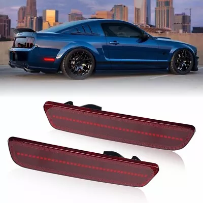 For Ford Mustang 05-09 LED Replace Red Lens Rear Side Marker Lights Lamps • $19.99