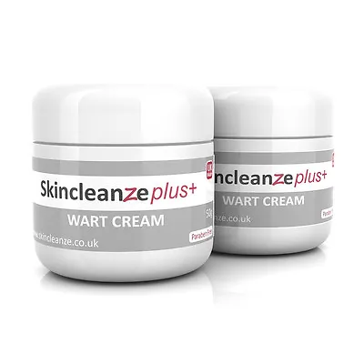 Skincleanze PLUS Max Strength Wart Verruca Corn Removal Treatment Cream- 2x Pots • £21.99