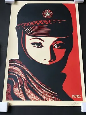 SHEPARD FAIREY OBEY GIANT - Mujer Fatale SIGNED Art Print • £140