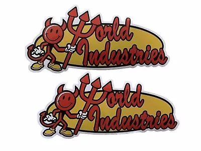 WORLD INDUSTRIES STICKER Set VINTAGE SKATEBOARD STICKER PLAN B Bones Alien Works • $4.99