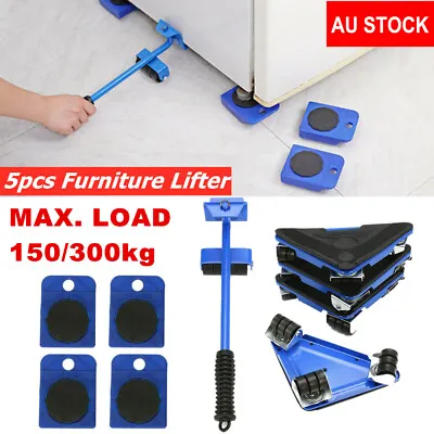 $18.67 • Buy 5x Home Moving Lifting System Mover Kit Furniture Slider Lifter Move Wheel