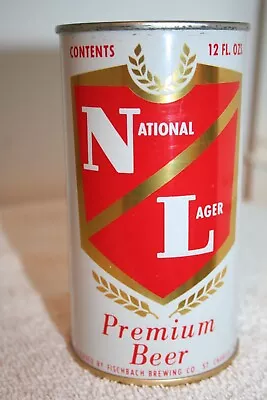 National Lager Premium Beer 12 Oz. 1960's Flat Top - St. Charles Missouri • $3