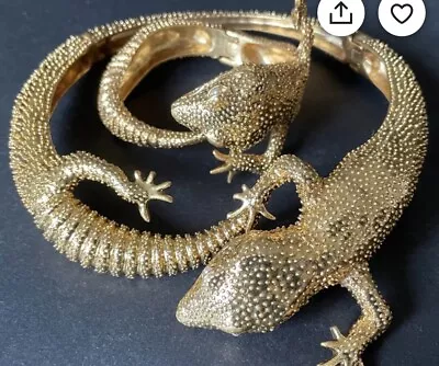 Choker And Bracelet Lizard Zara Collar Bangle Necklace Fashion Jewelry • $19.99