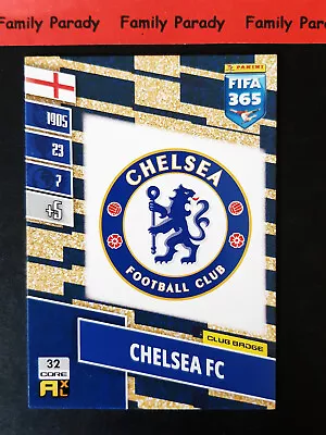 Badge Club 32 Chelsea FC Card Panini Adrenalyn XL Foot Fifa 365 2022 New • $4.25