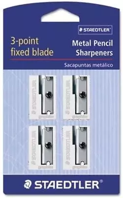 Staedtler Manual Pencil Sharpeners Silver 4/Pack (51010Bk402Na) 428748  • $11.99