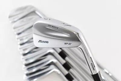 8pcs MIZUNO MP-67 FORGED Iron Set 3-4-5-6-7-8-9-P PW Dynamic Gold Stiff RH Irons • $299.99