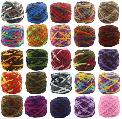 $5.49 • Buy 100G Skeins Thick Yarn Crochet Chenille Soft Milk Velvet Knitting Wool 42 Colors