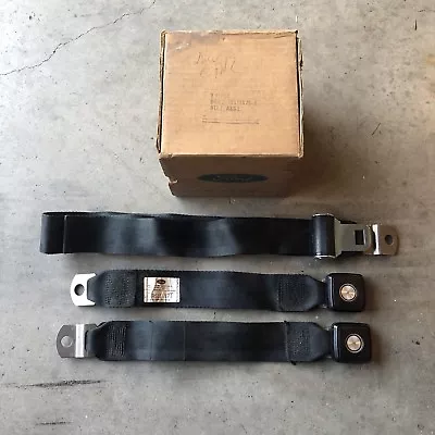 D0MZ-76611A73-E | NOS Ford LH Black Seatbelt 70 Mercury Convertible Meteor • $111.75