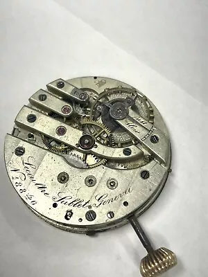 41.3mm Lecoultre “Jublet” Pocket Watch Movement W Good Staff • $60