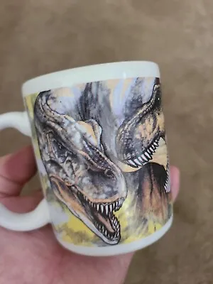 Vintage 1992 Official Jurassic Park Cup Mug Dakin Open Box Dinosaur 12oz • $25.99