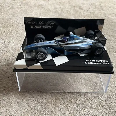 Minichamps Jacques Villeneuve 1999 BAR 01 Supertec 1:43 Scale Model • £12.99