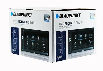 Blaupunkt Ohio18 2-Din Car Stereo In-Dash 6.9  Touchscreen AM/ FM DVD MirrorLink • $124.99