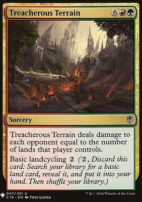 MTG Magic The Gathering Treacherous Terrain (1500/1703) Mystery Booster LP • $0.99