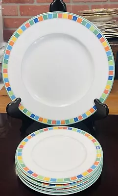 A Set Of 4 Villeroy & Boch Twist Alea Caro Bread & Butter And 1 Dinner Plate • $65