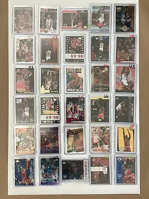 30 Cards ALL MICHAEL JORDAN NBA Huge 1990’s Card Lot 5 - Chicago Bulls Nice Mix! • $51