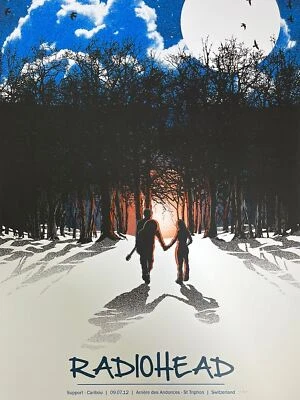 $84 • Buy Radiohead - 2012 Joshua Budich Poster St. Triphon, Switzerland 2nd