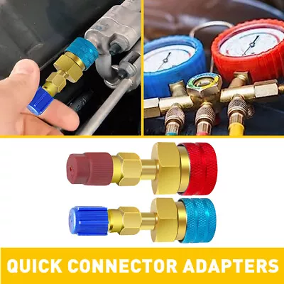 R1234yf To R134a Connector Quick Adapter Coupler Hoses Low/High Fitting Auto A/C • $16.09