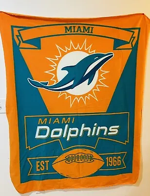 Miami Dolphins Throw Blanket • $13