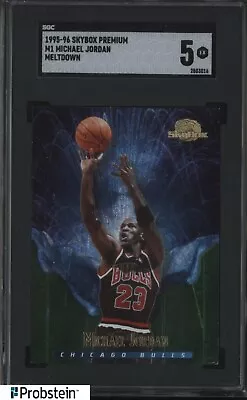 1995-96 Skybox Premium Meltdown #M1 Michael Jordan Chicago Bulls HOF SGC 5 EX • $57