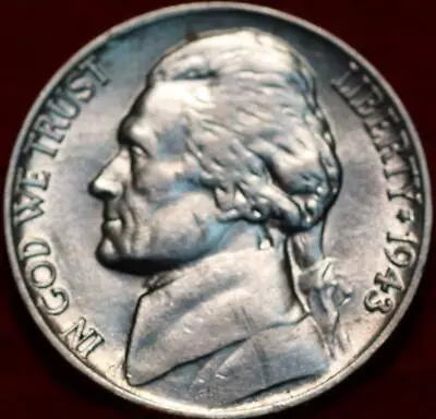 Uncirculated 1943 Philadelphia Mint Silver Jefferson Nickel • $0.99