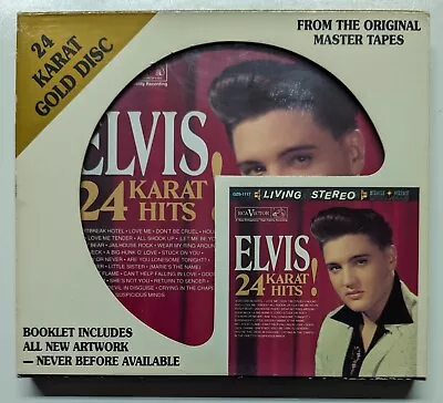 CD Elvis Presley Limited Edition #7500 24 Karat Hits 24 Karat Gold Disc • $67.85