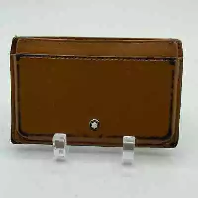 Mont Blanc Brown Leather Card Holder • $50