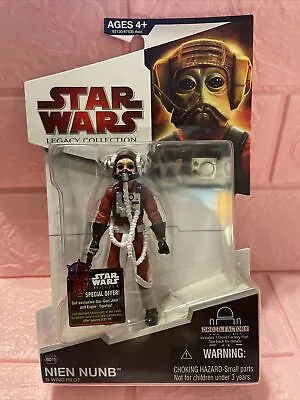 Star Wars Legacy Collection Bd19 Nien Nunb (b-wing Pilot) New Sealed 2009 • $28.97