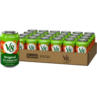 $15.49 • Buy V8 Original 100% Vegetable Juice, Vegetable Blend With Tomato Juice,(Pack Of 24)
