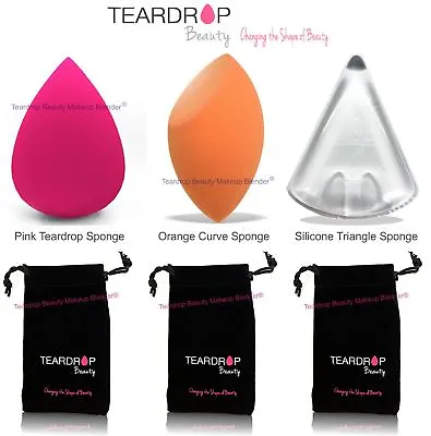 ORIGINAL Teardrop Beauty Make Up Blender Sponge Foundation Wedge Puff Applicator • £2.79