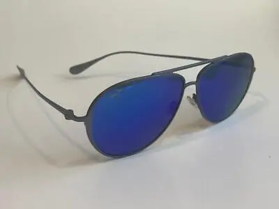 Maui Jim Shallows Polarized Sunglasses 543-27A Dove Gray/Blue Mirror Aviator • $89