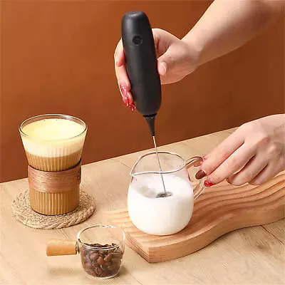 Electric Milk Coffee Frother Whisk Egg Beater Handheld Drink Frappe Mixer • $12.90