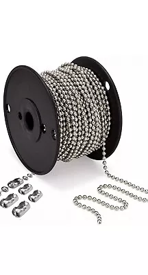 3 Metes X Roller / Roman Metal Nickel Ball Chain   - 4.5mm Ball • £5.50