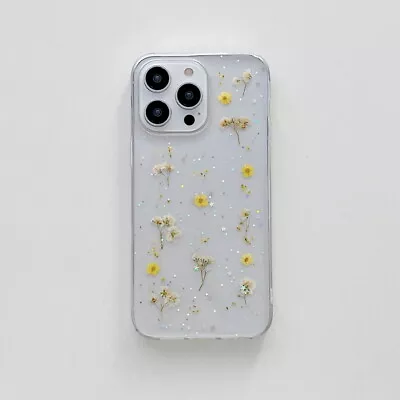 $7.69 • Buy For IPhone 15 14 13 12 11 Pro Max Plus X XR 8 Shockproof Flower Clear Case Cover